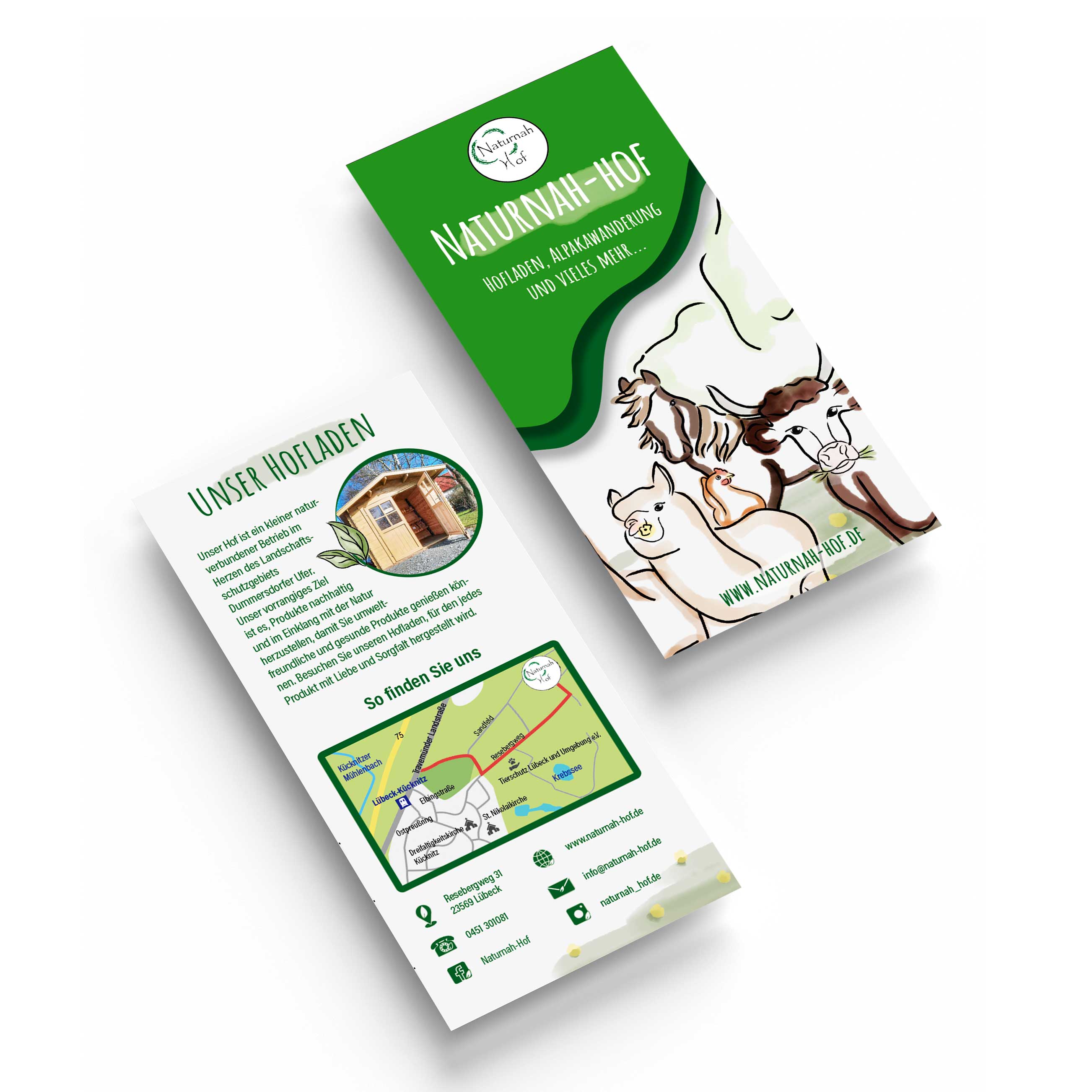 Flyer Naturnah-Hof bunt